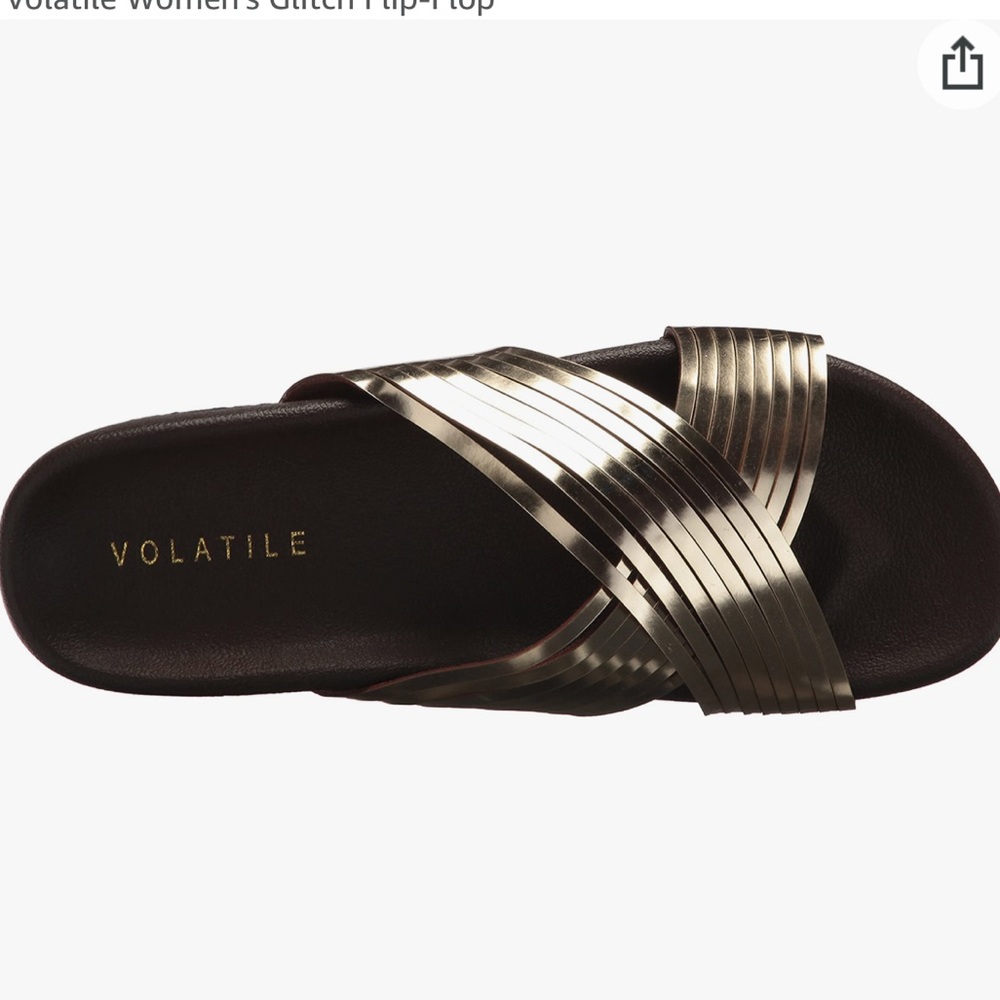 Volatile women’s glitch flip flops